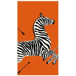 Zebras Orange Guest Towel Napkins - 15 Per Package